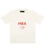Red Logo Short Sleeve T Shirt 'White' (1)